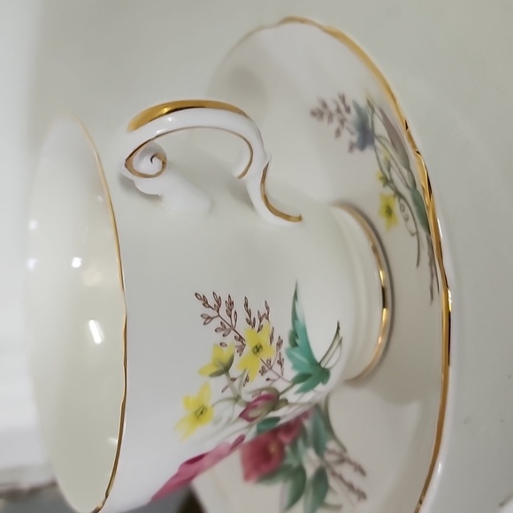 Regency English Wild Flowers Tea Cup & Saucer - Picture 7 of 9